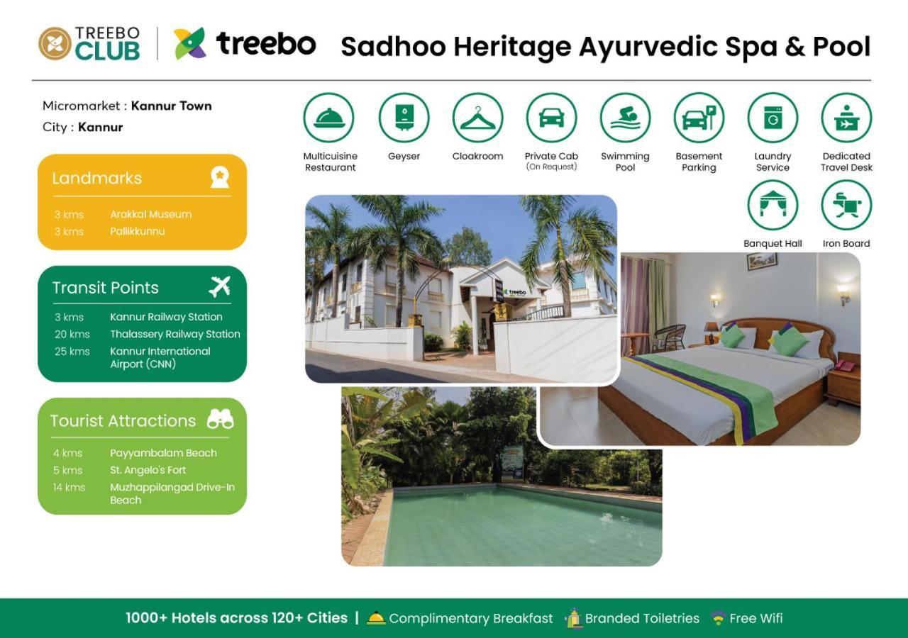 Treebo Sadhoo Heritage Ayurvedic Spa & Pool Hotel Kannur Exterior foto